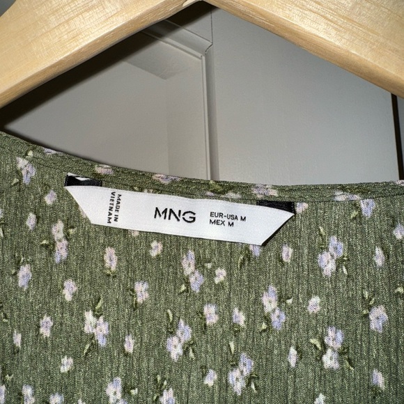 Mango Ruffles Printed Blouse - Picture 2 of 6